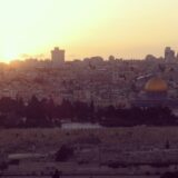 オリーブ山から見たエルサレム旧市街の夕景は非常に綺麗です。