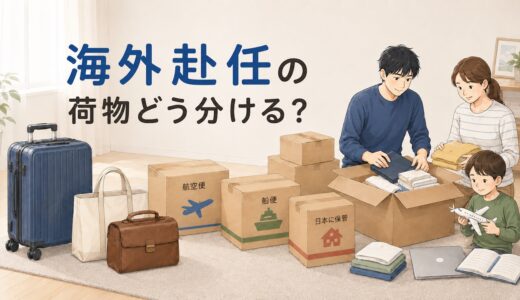 海外赴任の荷物はどう分ける？手荷物・航空便・船便の仕分けと持ち物リスト